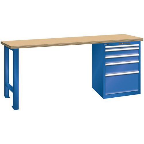 Bancada 27x36E com 5 gavetas – altura de 850 mm – Lista
