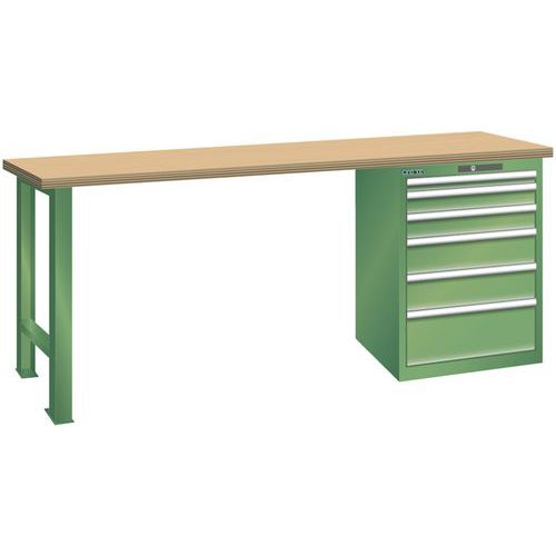 Bancada 27x36E com 6 gavetas – altura de 890 mm – Lista