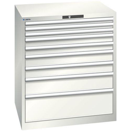 Armário com 9 gavetas de 45x36E – altura de 1000 mm – Lista