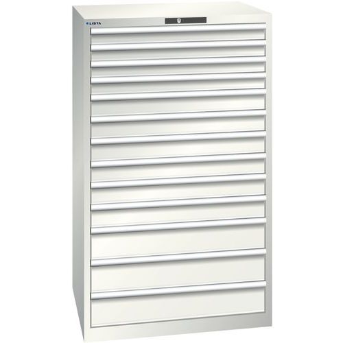 Armário com 13 gavetas de 45x36E – altura de 450 mm – Lista