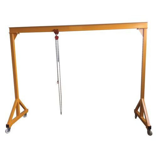 Conjunto de pórtico de oficina + carro + diferencial – Capacidade de carga de 1600 kg