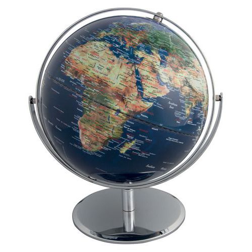 Globo geopolítico multidirecional decorativo – Com base Globo geopolítico multidirecional decorativo – Com base