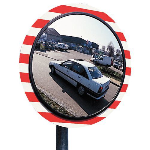 Espelho de segurança - Via privada - Visão a 90°