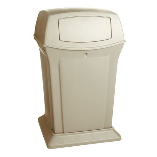 Caixote de lixo exterior ignífugo Ranger – quadrado – 132 L e 170 L