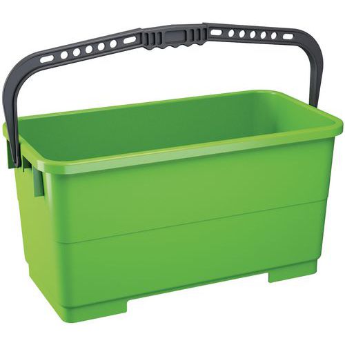 Balde retangular azul para vidros – 22 L – Manutan Balde retangular azul para vidros – 22 L – Manutan
