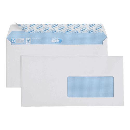 Envelope branco com janela de 90 g – caixa de 500 Envelope branco com janela de 90 g – caixa de 500