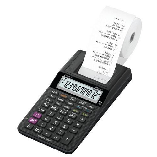 Calculadora com impressora – HR-8 RCE LCD – 12 algarismos – Casio