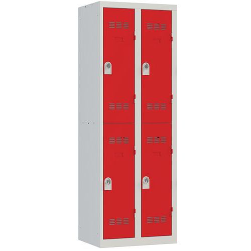 Cacifo multicompartimentos colorido – 1 a 4 colunas – Largura de 300 mm – Vinco