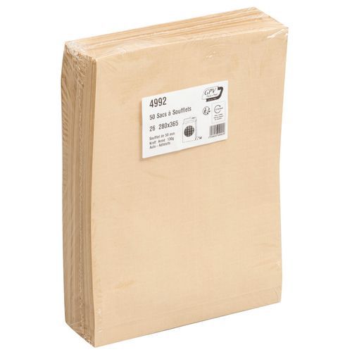 Envelope kraft com armação castanho de 130 g – Com folos – Pacote de 50