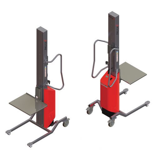 Empilhador Moovit com plataforma em inox – capacidade de 80 kg Empilhador Moovit com plataforma em inox – capacidade de 80 kg