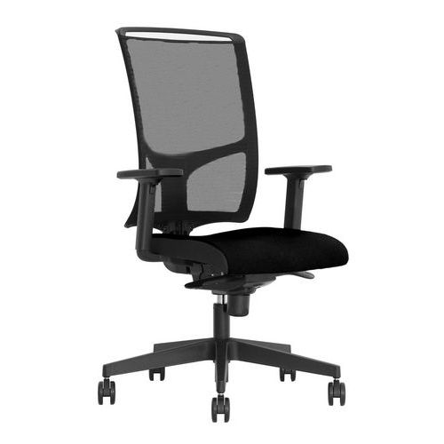 Cadeira de executivo Vosto com apoio para os braços 2D preta – Nowystyl
