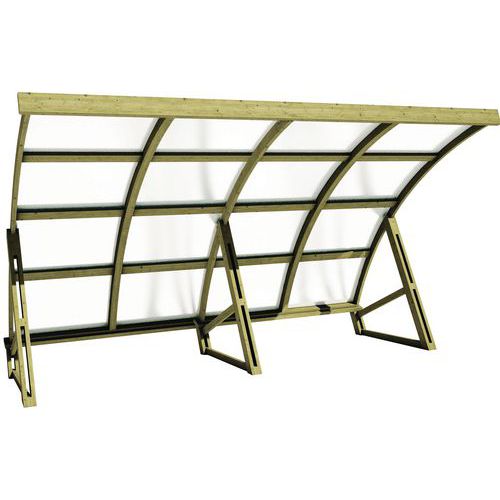 Abrigo para bicicletas – 5 a 10 lugares
