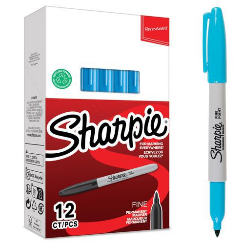 Marcador permanente, ponta fina – caixa de 12 – Sharpie®