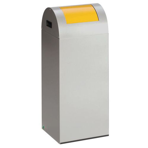 Caixote de lixo de separação seletiva antifogo – 60 L – Com alçapão
