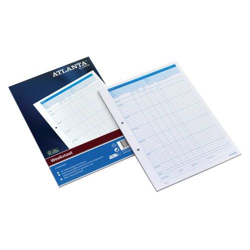 Caderno de fichas de planeamento semanal A4 – 50 folhas