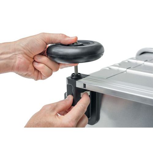 Roda para caixa com rodízios K424 XC
