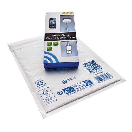 Envelopes almofadados com plástico de bolhas – 100 unidades