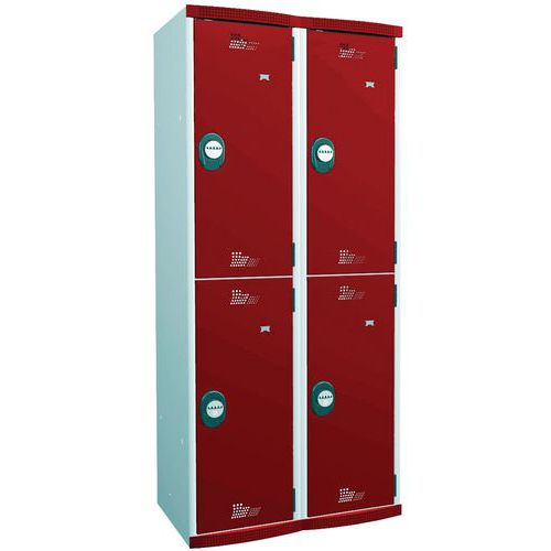 Cacifo multicompartimentos com cabides Seamline Optimum – Com base – Acial Cacifo multicompartimentos com cabides Seamline Optimum – Com base – Acial
