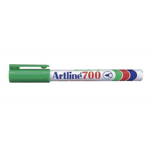 Marcador permanente Artline 700 – 0,7mm – verde – Artline