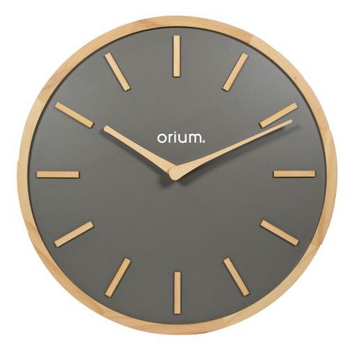 Relógio 30 cm Elegance madeira cinzento antracite – Orium