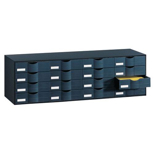 Bloco de gavetas 3 colunas – preto – Paperflow