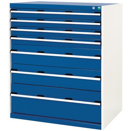 Armário de oficina com gavetas Bott SL-107 - 120 cm de altura