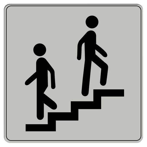 Pictograma em poliestireno ISO 7001 – Escadas