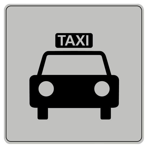 Pictograma em poliestireno ISO 7001 – Táxi