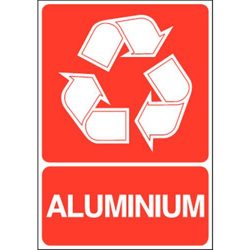 Painel de sinalização para separação seletiva – Alumínio