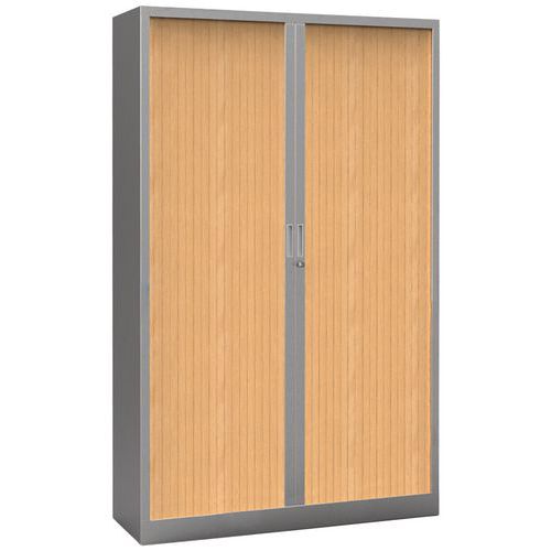 Armário com portas de persiana Premium bicolor - Altura 198 cm