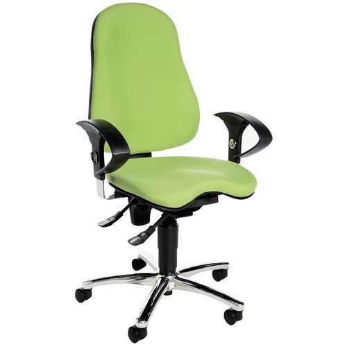Cadeira de escritório ergonómica Sitness 10 – base cromada