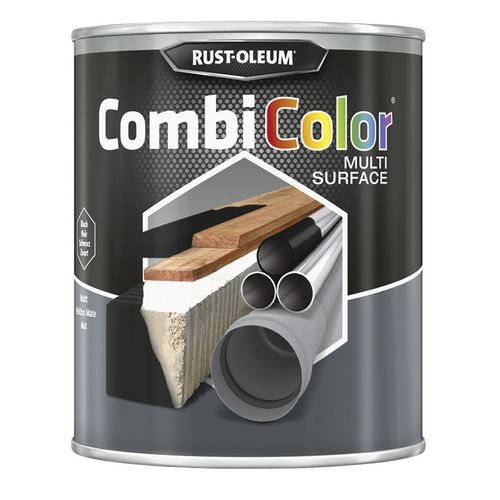 Tinta acetinada preta para todas as superfícies - 0.75 L et 2.5 L - Rust-Oleum Tinta acetinada preta para todas as superfícies - 0.75 L et 2.5 L - Rust-Oleum