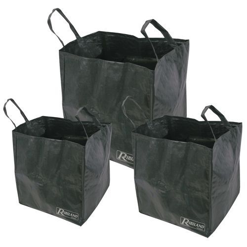 Conjunto de 3 sacos de jardim multiusos – resíduos verdes – 70, 100 e 170 L