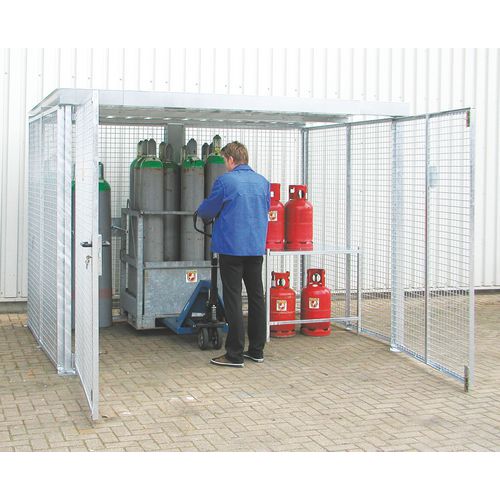 Cabina de armazenamento de botijas de gás - 2 portas