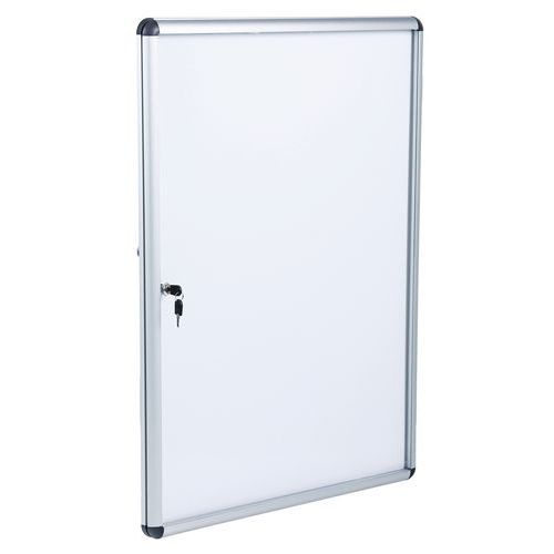Vitrina de interior Manutan Expert de 1 porta – fundo em alumínio