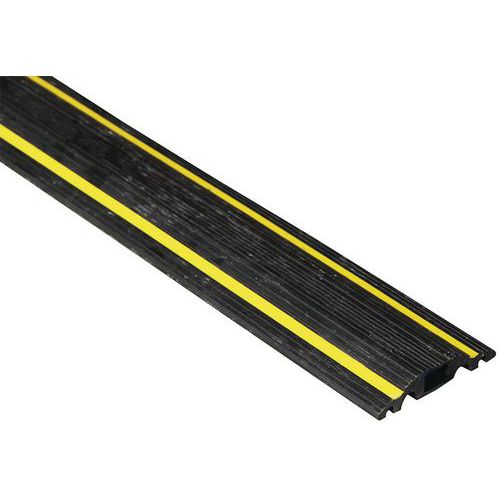 Passagem de cabos com 3 m de comprimento – Preto/amarelo - Manutan Expert