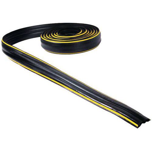 Passagem de cabos com 3 m de comprimento – Preto/amarelo - Manutan Expert