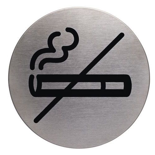 Pictograma redondo com 83 mm Ø – zona de não fumadores – Durable
