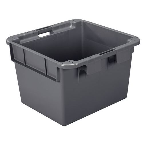 Caixa empilhável de grande formato – Unicolor – 620 a 800 mm de comprimento – 90 a 145 L