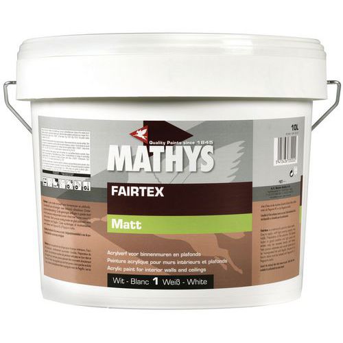 Tinta Mathys acrílica em branco mate para paredes e tetos – Rust-Oleum