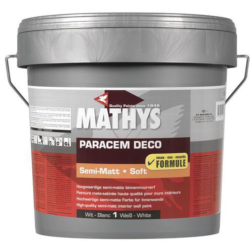 Tinta acrílica de alta qualidade Mathys em branco semimate – 4 e 10 L – Rust Oleum