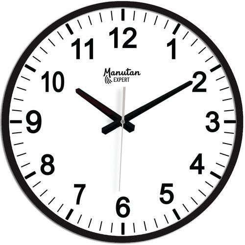 Relógio de parede analógico quartzo Ø 33 cm - Manutan Expert Relógio de parede analógico quartzo Ø 33 cm - Manutan Expert