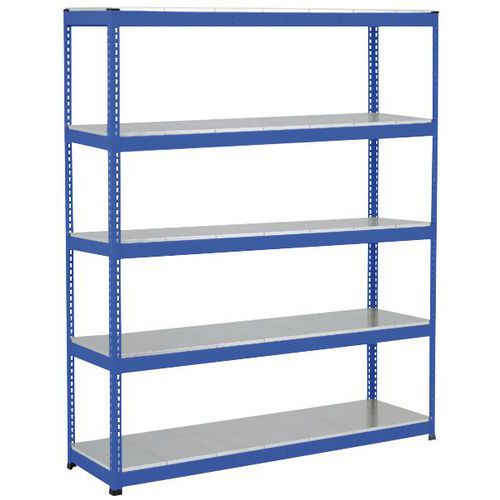 Estante de cargas pesadas Manutan Rapid 1 – prateleira integral em metal - Manutan Expert