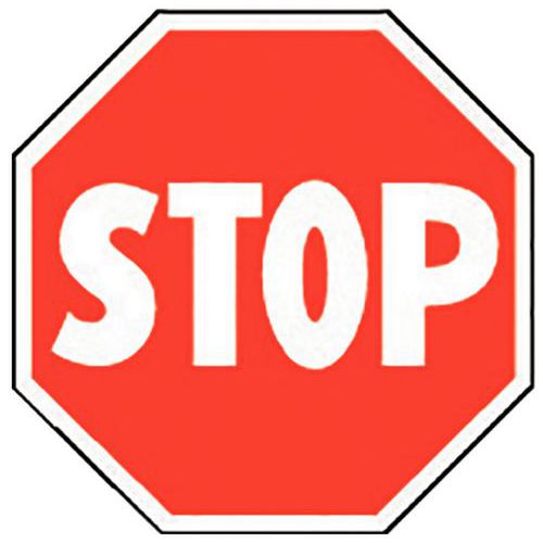 Painel de proibição – Stop – adesivo