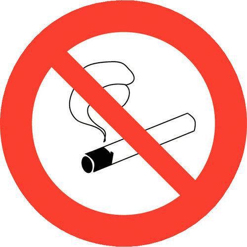 Painel de proibição - Proibido fumar – rígido