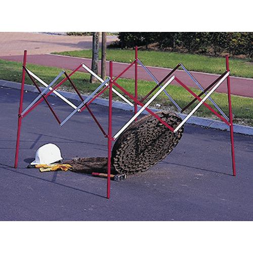 Barreira de estaleiro extensível quadrada – Mottez Barreira de estaleiro extensível quadrada – Mottez