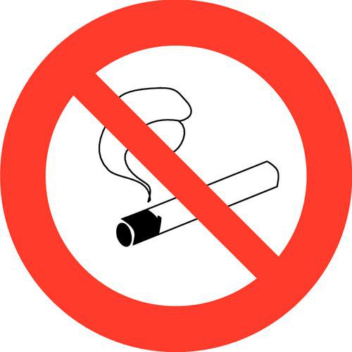 Painel de proibição - Proibido fumar - Adesivo