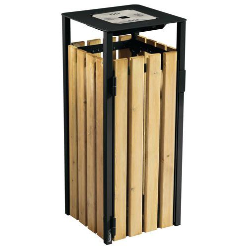 Caixote de lixo Eden 110 L e cinzeiro de 1,5 L_Rossignol Pro
