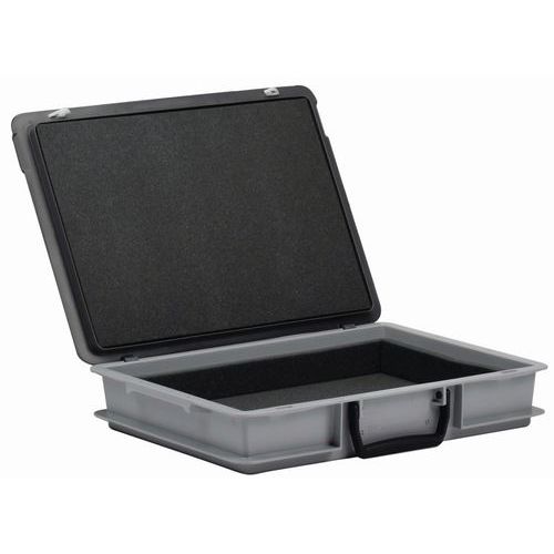 Caixa-maleta Rako com tampa - Interior em espuma - Comprimento de 400 mm