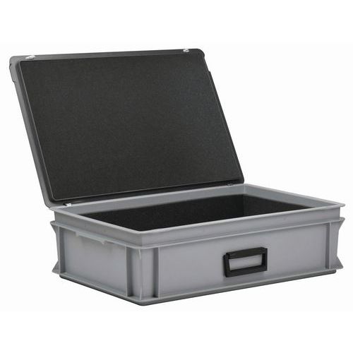 Caixa-maleta Rako com tampa - Interior em espuma - Comprimento de 600 mm